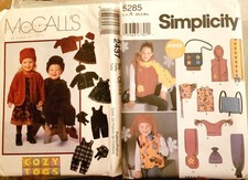 Simplicity  McCalls Kids/Toddler Outerwear Patterns Lot Size XS  L  1  3 Jacket