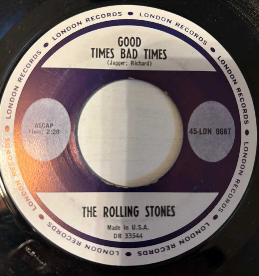 THE ROLLING STONES, IT'S ALL OVER NOW, LONDON#9687, PIC SLEEVE & 45 RPM REC,1964 - Image 4 of 4