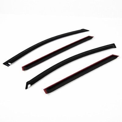 Smoke Tinted Out-Channel Vent Visor Deflector 4pcs 2013-2015 Audi A3 Hatchback