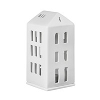 RäDer Lichthaus Walmdach Windlicht Kerzenhalter Teelichthalter Porzellan
