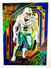 2022 Panini Select Bradley Chubb BLUE Prizm Card #316 Club #/99 Dolphins!