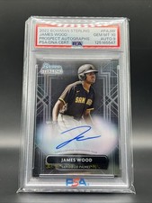 2022 Bowman Sterling - Prospect Autographs James Wood PSA 10 #PA-JW (AU, RC)