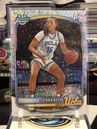 Sienna Betts 2025-26 Topps Bowman Chrome Prospects Speckle Base /299 #BCP-13 TZ