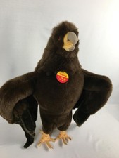 1995 STEIFF 505218 60CM 24 inch STUDIO GOLDEN EAGLE TAGGED WOVEN FUR WINGS OPEN
