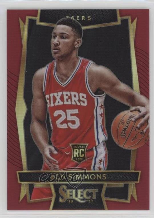 2016-17 Panini Select Concourse Maroon Prizm 149/175 Ben Simmons #60 m9g