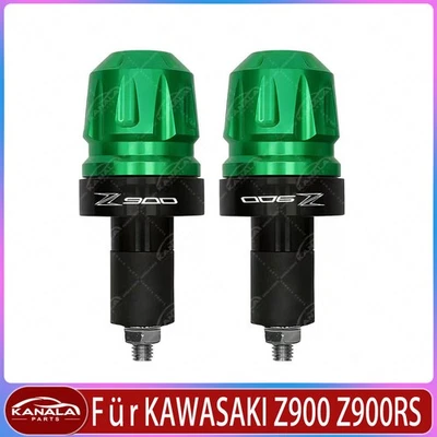 Neu Für KAWASAKI Z900 Z900RS CNC Motorrad Zubehör 7/8" 22MM Lenkerend kappe - Bild 1 von 4