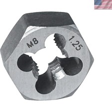 M8 x 1.25 Hex Die Rethreading Die Thread Die Carton Steel For Right Hand