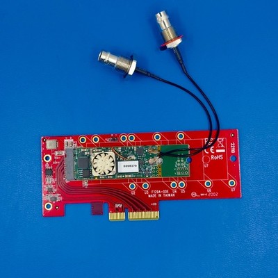 Blackmagic DeckLink SDI Micro 3G-SDI M.2 Card w/ PCIe Adapter & SDI Cables