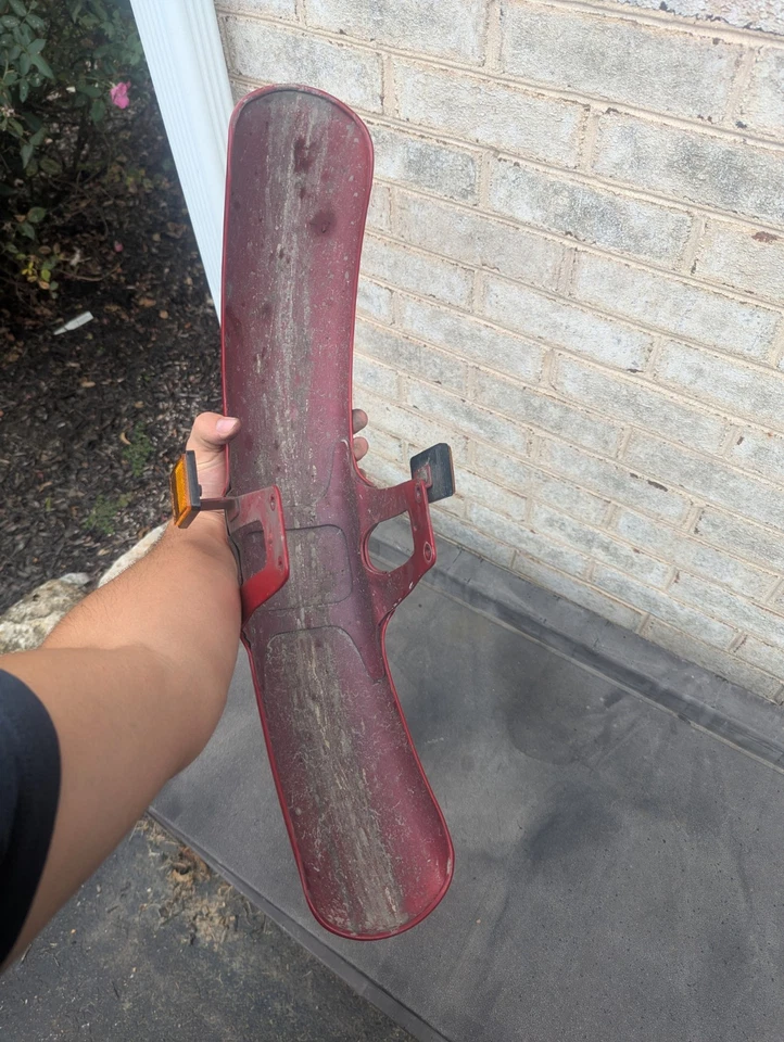 1991-2008 Honda CB 250 Nighthawk Front Fender Red - Imagem 2 de 2