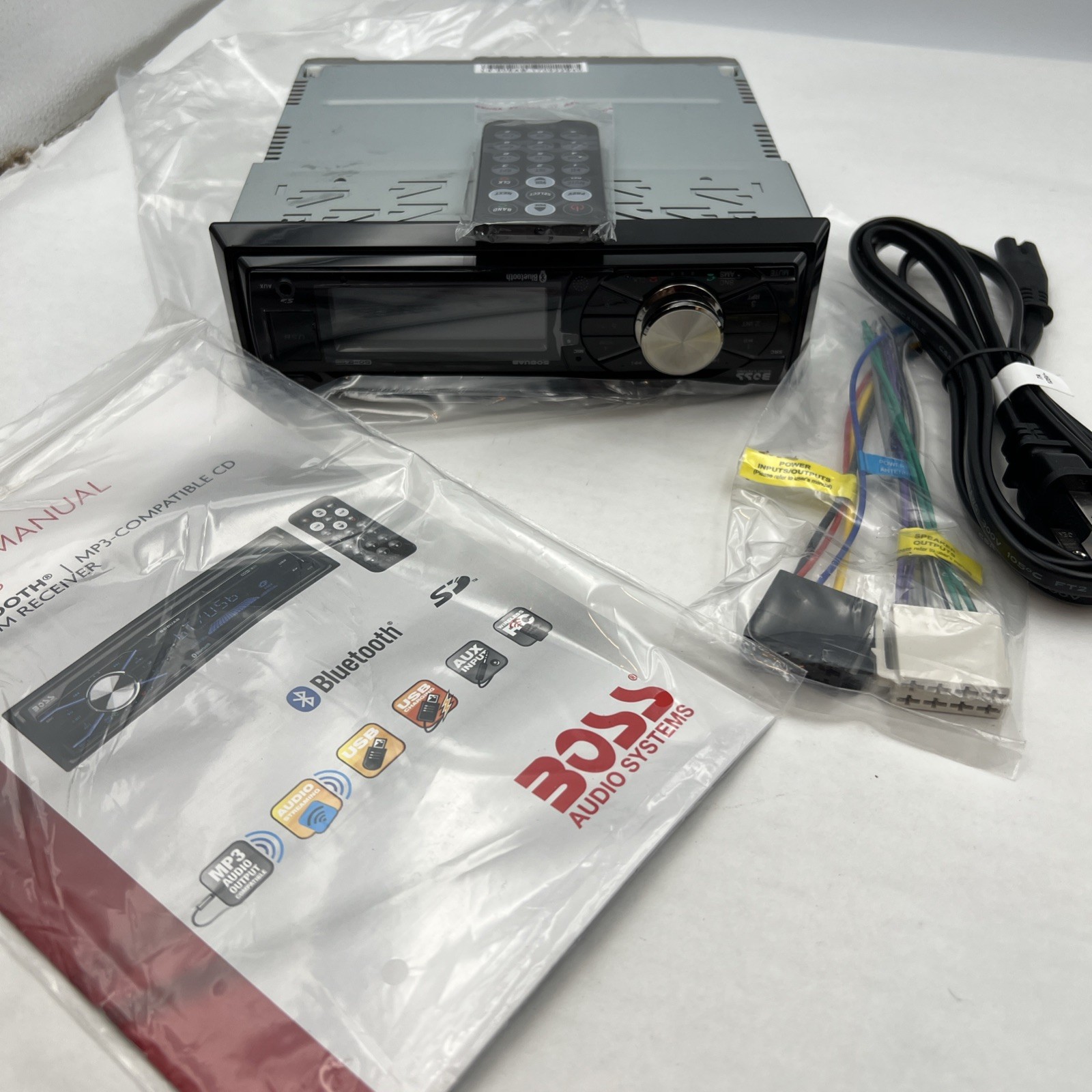 BOSS Audio Systems 508UAB Car Stereo - Single Din, Bluetooth
