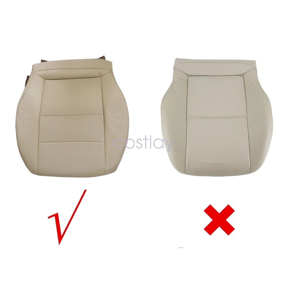2008-2010-2014 se adapta a Mercedes Benz C350 C300 C250 2X cubierta de asiento inferior color tostado Foto 3 de 4