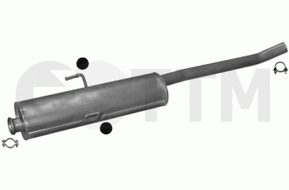 Silencieux intermédiaire Fiat Scudo idéal pour longs trajets de livraison calmes