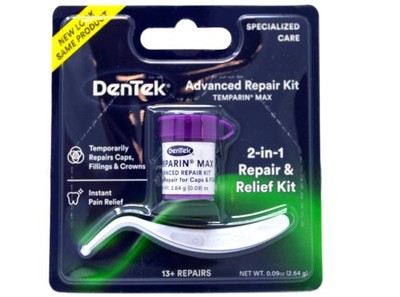 DenTek Temparin Max Advanced Dental Repair Kit, 13+ 1 Count (Pack of 1) 