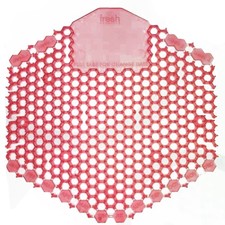 Fresh Products 3WDS60SAP Wave 3D Urinal Deodorizer Screen, Red, Spiced Apple
