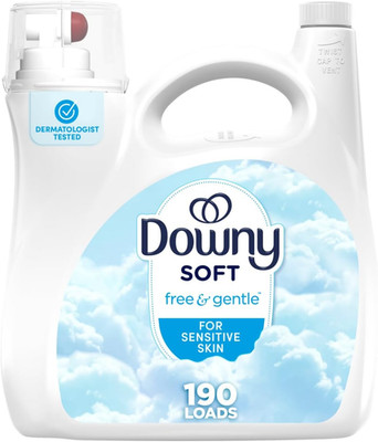 Free & Gentle Fabric Softener, Fabric Conditioner, Hypoallergenic, 190 Loads, 14