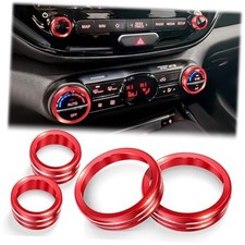 for 2020-2025 Kia Soul Accessories, 4PCS Premium Aluminum Decorative Switch Red
