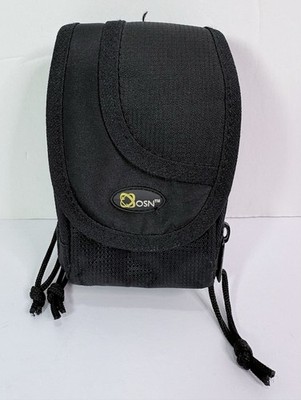 OSN Compact Digital Camera Case Pouch Bag Small Black Strap Loop
