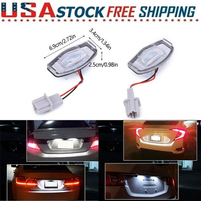#ad 2PCS LED License Plate Light White For 2003 2017 Honda Accord Sedan 4 Door 6000K $3.99