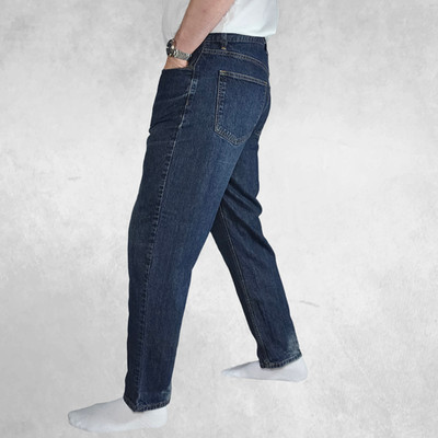 Tommy Hilfiger Vintage Style Jeans Herren W34 L30 Blau Straight Leg 90s Denim