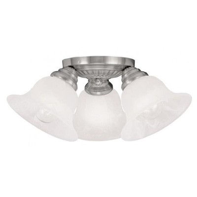 Livex Lighting Edgemont Ceiling Mount in Brushed Nickel