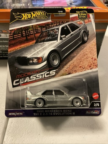 Hot Wheels Car Culture 2024 - Mercedes 190 E2.5-16 1990 échelle 1:64, Modèle Diecast Neuf Boîte