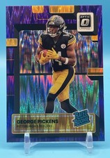 2022 Panini Donruss Optic - Rated Rookie George Pickens #223 Purple Shock Prizm
