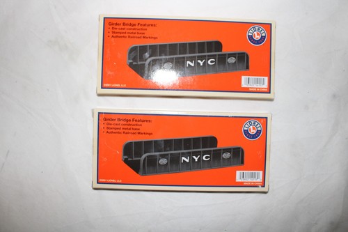 LOTE DE 2 PUENTES DE VIGA FUNDIDOS A PRESIÓN ESCALA O LIONEL NYC NUEVOS EN CAJA 6-14117 | Condition: New