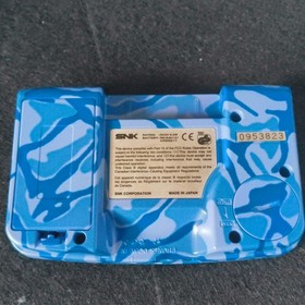 Used, SNK NEOGEO POCKET Color Camouflage Blue Console Boxed NEO GEO set-h1012-