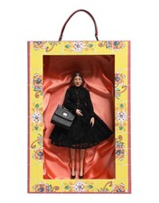 Dolce & Gabbana Black Dress Ceramic Porcelain Fashion Leather Sicily Women's