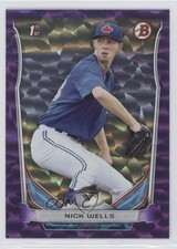 2014 Bowman Draft Purple Ice 39/99 Nick Wells #DP89 3q5