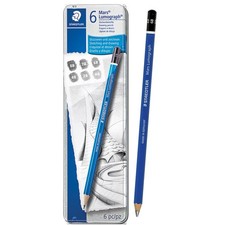 Staedtler Mars Lumograph Drawing Pencils 6-Count Set