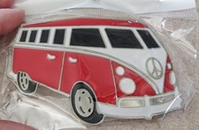 New Retro Red Volkswagen VW Bus Van Belt Buckle