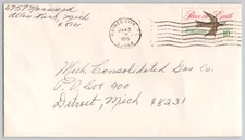 Haines City, FL cover: 'Peace on Earth' 10c stamp to Detroit, MI 1975