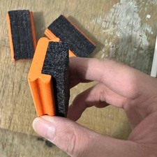 3x Small Chalkboard Erasers with Wooden Handle Office Classrooms Home Erasers