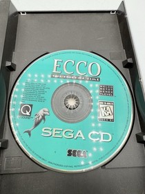 2 Game Lot Ecco the Dolphin (Sega CD, 1993) CIB Complete w/ Manual