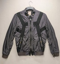 Rara giacca bomber paracadute nylon con spalline uomo DIESEL vintage Y2K taglia media