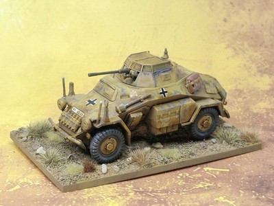Pro Painted German Sd.Kfz. 222 Armoured Car Bolt Action 28mm Painted To Order