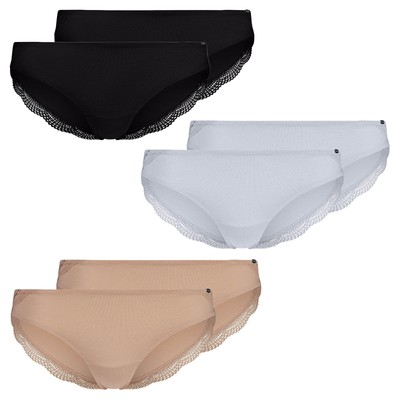Skiny Women's Panties, 2 Pack - Rio Slip DP, Classic Cotton, Lace, Cotton-S...