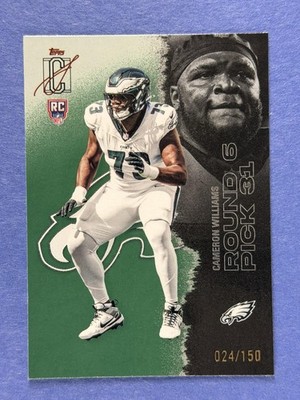 2025 Topps Signature Class Green #203 Cameron Williams Philadelphia Eagles #/150