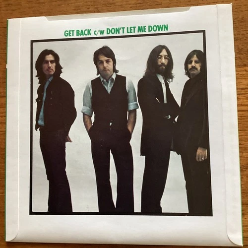 RARE BEATLES 1976 Get Back/ Don't Let Me Down Parlophone 45-R-5777. EX