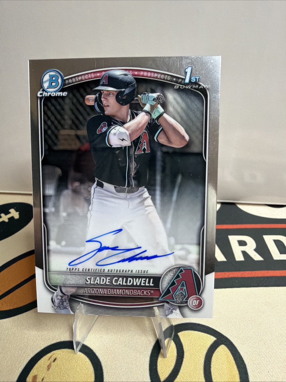 2025 Bowman - Chrome Prospect Autographs Slade Caldwell #CPA-SC Diamondbacks