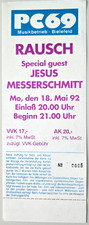 RAUSCH & Jesus Messerschmitt Konzertticket Tour 1992 PC69 wie neu
