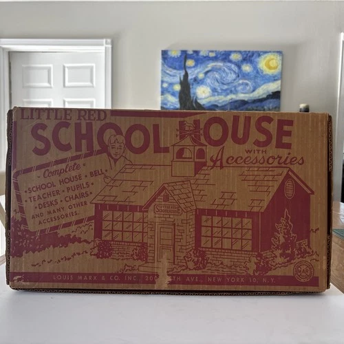 Marx 1956 School house Playset#3382. Near Mint. Extremely Rare!!￼