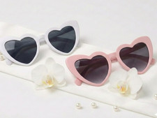 Heart Sunglasses, Pink or White, Bachelorette Party Favors