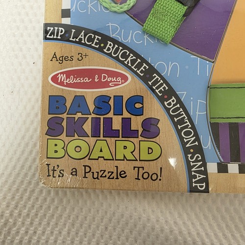 Melissa & Doug Basic Skills Puzzle Board #3784 Fine Motor & Dressing Bear - Picture 2 of 3