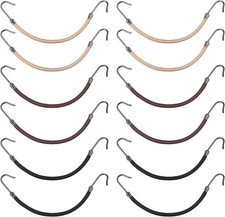 15 Pieces Elastic Hook Hair Tie Styling Ponytail Holder Hooks Cord for Long