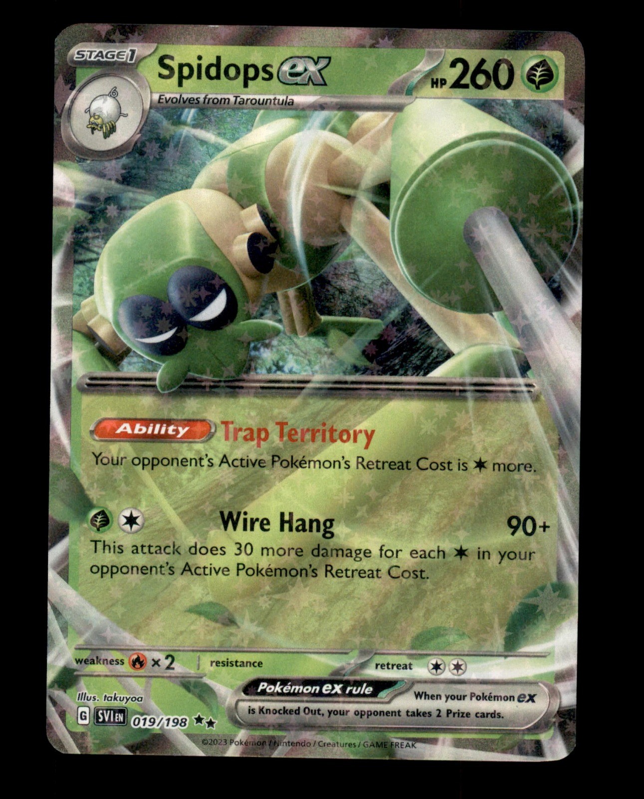 Spidops ex 019/198 Holo - Pokemon SV01: Scarlet & Violet Base Set