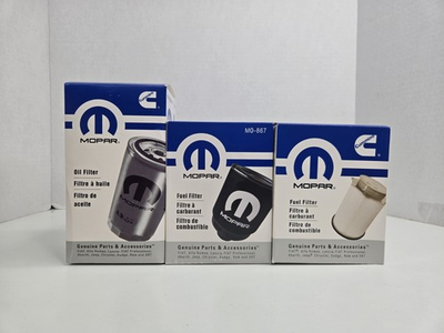 #ad #ad 2013 2018 RAM 2500 3500 4500 5500 6.7L Diesel Oil Fuel Filter Kit Mopar Genuine $47.99