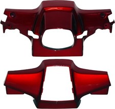 Handlebar Covers Red Top & Bottom For Honda C 90 Cub (85cc) 1992 - 2002