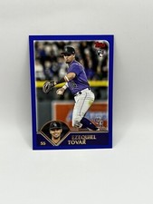 2023 Topps Archives Ezequiel Tovar RC Blue Border #217 Rockies